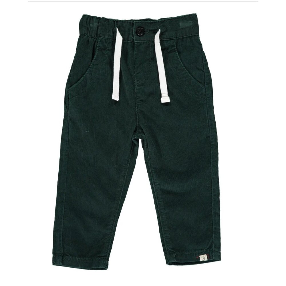 Me and Henry Teal Cord Chino Pants Kids Boys Size 4-5Y Green Corduroy Stretch